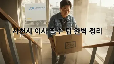 사천시 이사, 필수 팁 완벽 정리!